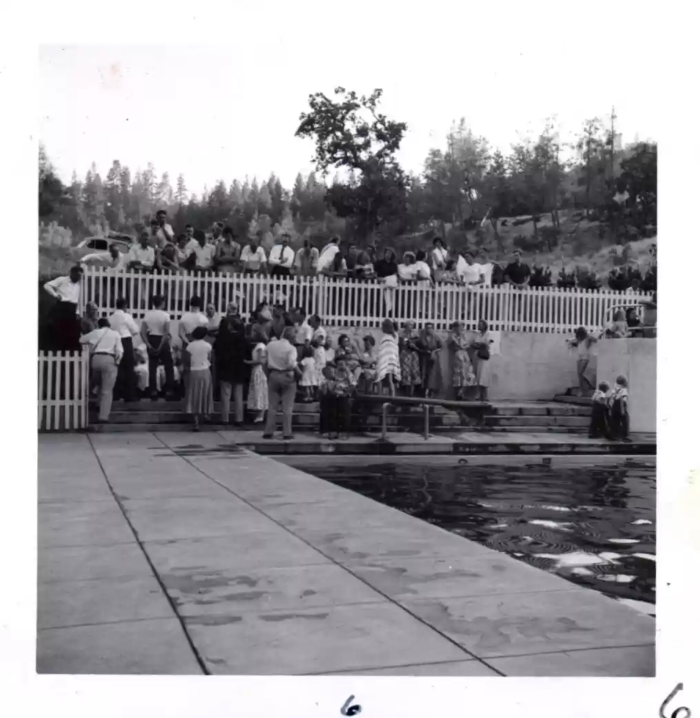 Conference before baptism FOT 1952 Seigler Springs